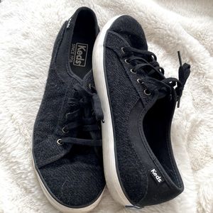 Keds black w white sole, size 8.5
